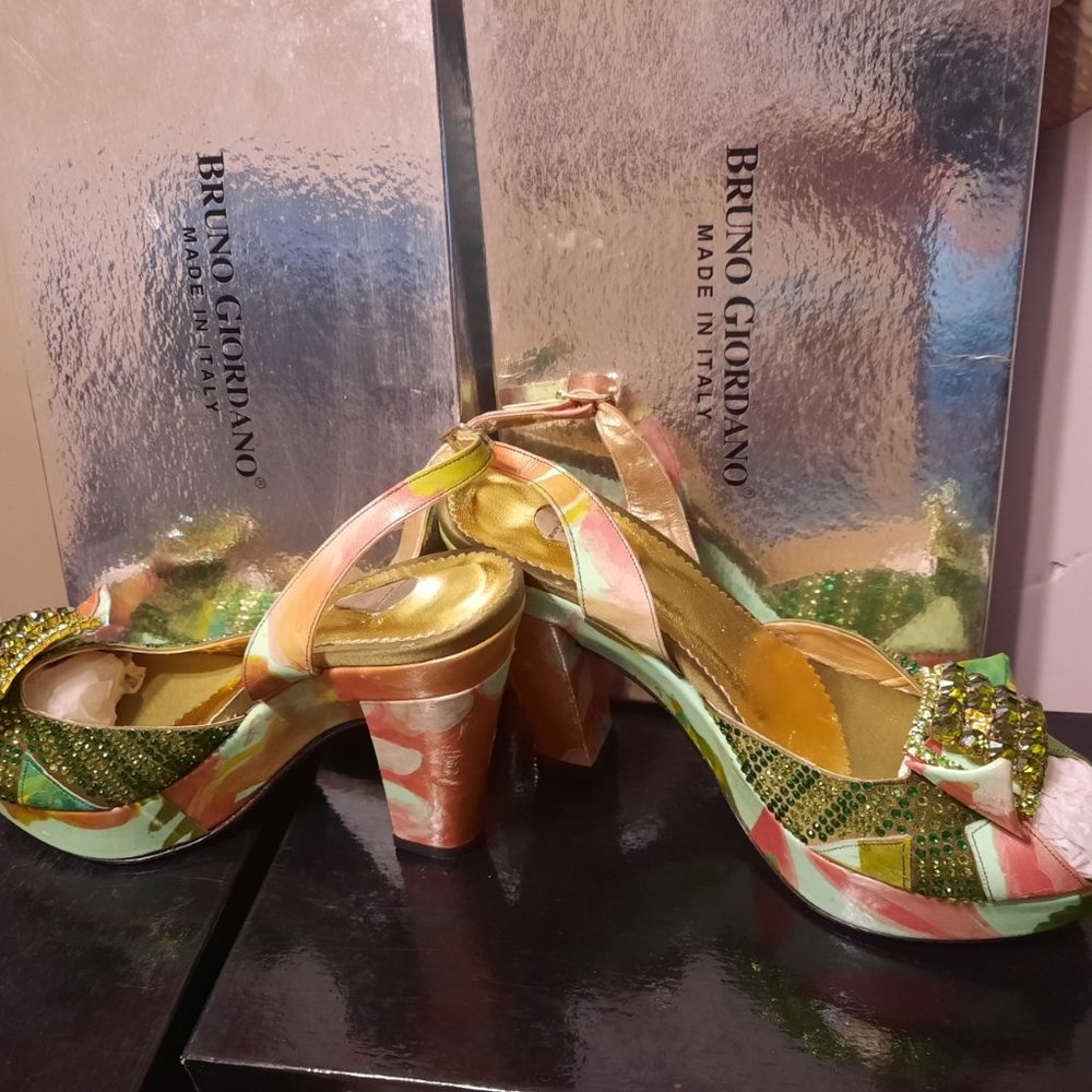 Bruno Giordano (MILANO) Handcrafted Italian  shoe  and  bag set